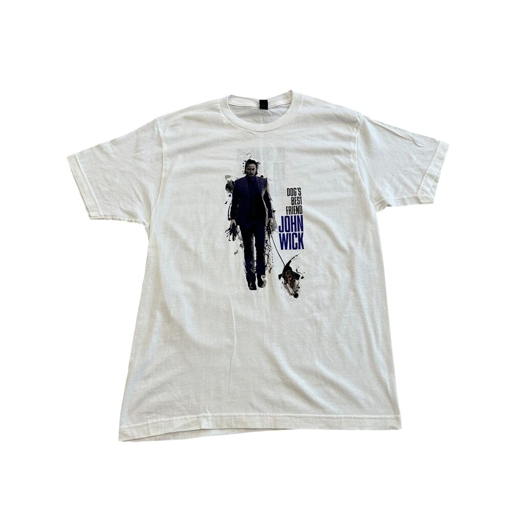 Rare John Wick 2014 Original Movie Promo Dog's Best Friend T-Shirt Size L